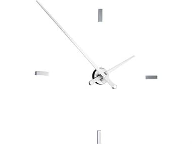 Nomon Tacon Chrome White Wall Clock NOMTAL004B