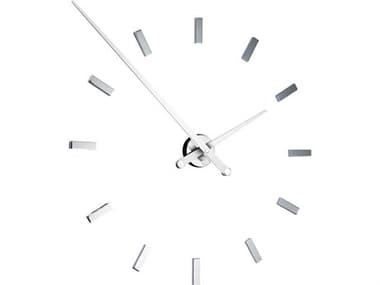 Nomon Tacon Chrome White Wall Clock NOMTAL012B