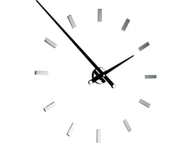 Nomon Tacon Chrome Black Wall Clock NOMTAL012N