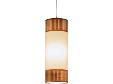 Nomon Tamiz 1-Light Natural Walnut Brown Cylinder Pendant NOMTAMPNG