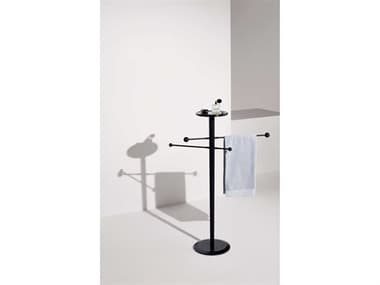 Nomon Toallero Black Stained Ash Sahara Noir Marble Towel Rack NOMTOABS