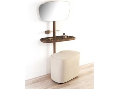 Nomon Tocador Walnut Emperador Marble Wood Vanity Table NOMTONME