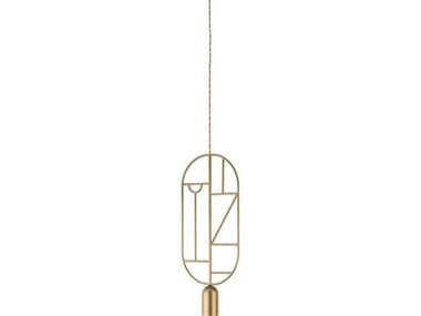 Nomon Wooden Dots 1-Light Brass Geometric Mini Pendant NOMWD02
