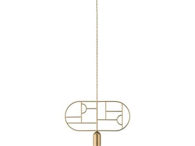 Nomon Wooden Dots 1-Light Brass Geometric Pendant NOMWD03
