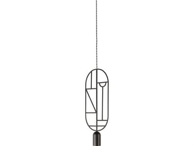 Nomon Wooden Dots 1-Light Black Geometric Mini Pendant NOMWDB02