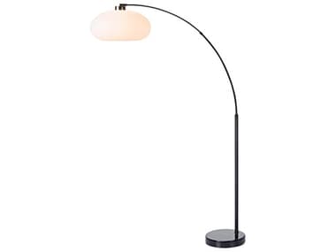 Nova Morelli Weathered Brass And Matte Black Floor Lamp NOV2012202WB