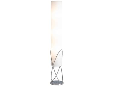 Nova Internal 58&quot; Tall Chrome White Linen Floor Lamp NOV21189