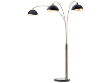 Nova Luna Bella Weathered Brass Black Floor Lamp NOV2311017