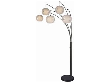 Nova Bloom Black Nickel Brass Floor Lamp NOV2510799BN