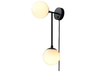 Nova Duo 22" Tall 2-Light Matte Black Wall Sconce NOV3111604MB