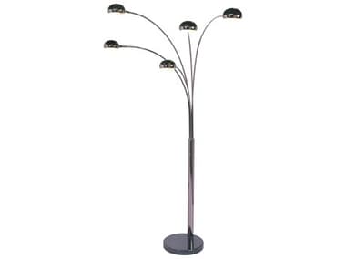 Nova Mushroom Satin Nickel Floor Lamp NOV4035SN