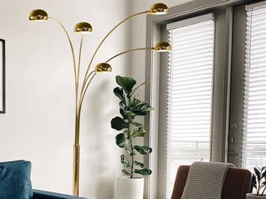 Nova Mushroom Weathered Brass Floor Lamp NOV4035WB