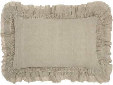 Nourison Mina Victory Sofia 16" x 24" Natural Pillow NR798019072520