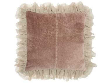 Nourison Mina Victory Sofia 22" x 22" Blush Pillow NR798019072773