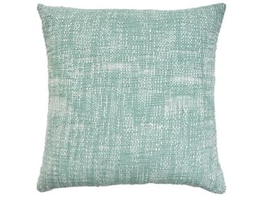 Nourison Mina Victory Outdoor Turquoise Basketweave Pillow NR798019089832