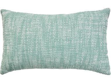 Nourison Mina Victory Outdoor Turquoise Basketweave Pillow NR798019089870