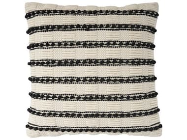 Nourison Mina Victory Lifestyle Woven Lines and Dots Pillow NR798019090531