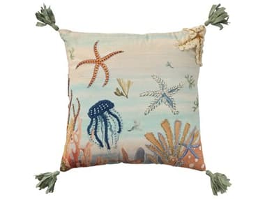 Nourison Mina Victory Coastal Under The Sea Pillow NR798019092481