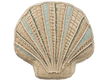 Nourison Mina Victory Coastal Embellished Seashell Pillow NR798019092511