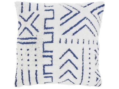 Nourison Life Styles Blue Ink 20'' x 20'' Pillow NRAA016BLINK