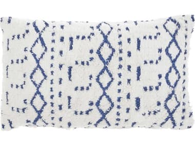 Nourison Life Styles Blue Ink 12'' x 20'' Pillow NRAA019BLINK