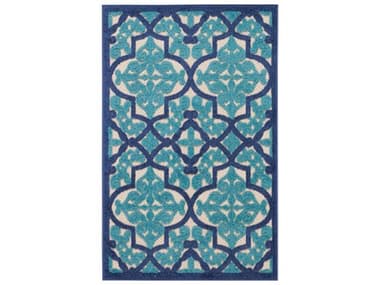 Nourison Aloha Moroccan Area Rug NRALH14NAVREC