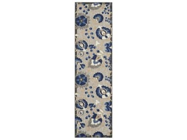 Nourison Aloha Floral Runner Area Rug NRALH17NATBLRUN