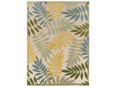 Nourison Aloha Floral Runner Area Rug NRALH18GRNMT