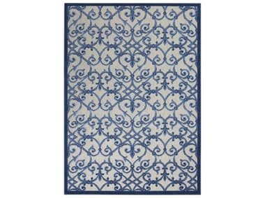 Nourison Aloha Damask Area Rug NRALH21GRYBL