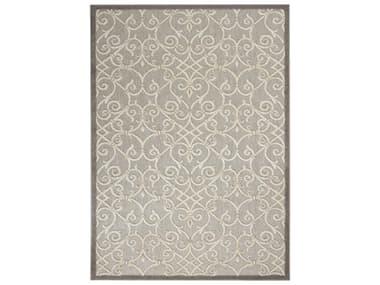 Nourison Aloha Damask Area Rug NRALH21NATRL