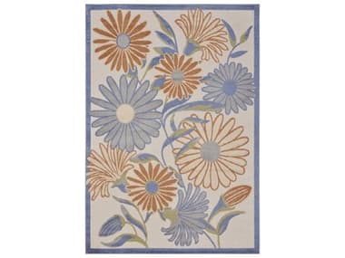 Nourison Aloha Bordered Area Rug NRALH33BGEMT