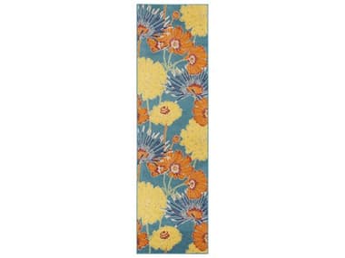 Nourison Allur Floral Runner Area Rug NRALR06TRQMTRUN