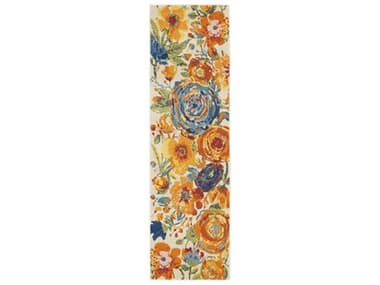 Nourison Allur Floral Runner Area Rug NRALR07IVMTCRUN