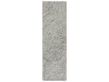 Nourison Pure Angles Abstract Runner Area Rug NRANG01GREYRUN