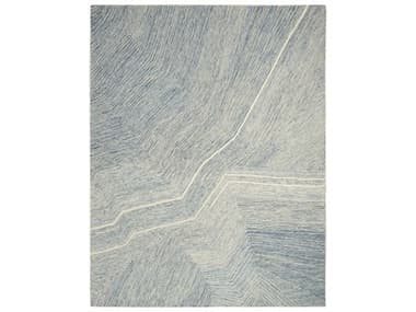 Nourison Pure Angles Area Rug NRANG01IVBLU