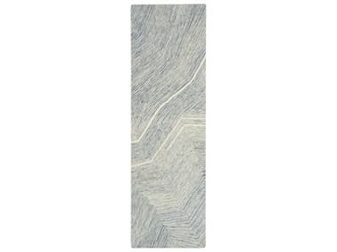 Nourison Pure Angles Abstract Runner Area Rug NRANG01IVBLURUN