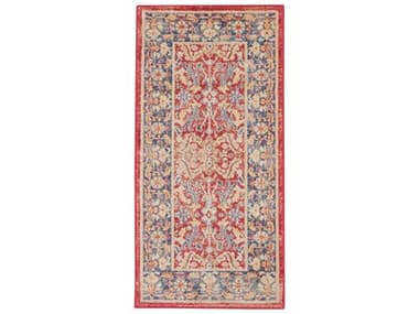 Nourison Ankara Global Bordered Area Rug NRANR02REDREC