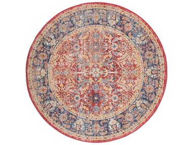 Nourison Ankara Global Bordered Area Rug NRANR02REDROU