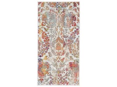 Nourison Ankara Global Floral Area Rug NRANR06IVORGREC