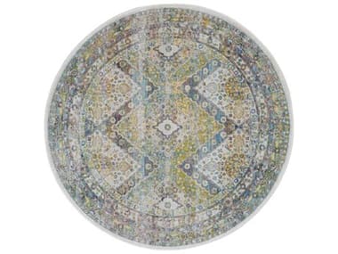 Nourison Ankara Global Bordered Area Rug NRANR07BLGREROU