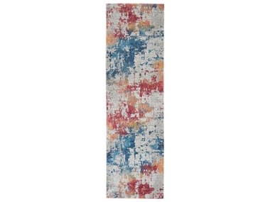 Nourison Ankara Global Abstract Runner Area Rug NRANR10MULTIRUN