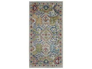 Nourison Ankara Global Bordered Area Rug NRANR12GRYMTREC