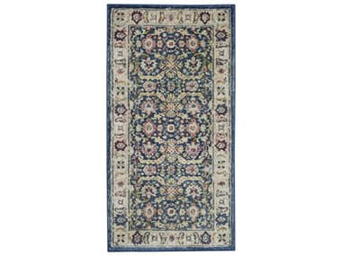 Nourison Ankara Global Bordered Area Rug NRANR13NAVMTREC