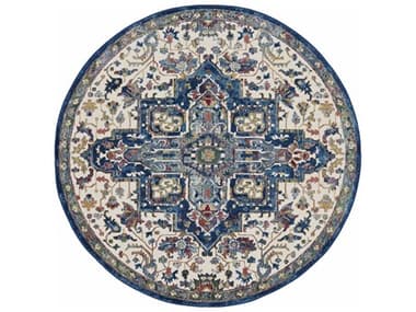 Nourison Ankara Global Bordered Area Rug NRANR15IVNAVROU