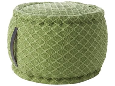 Nourison Outdoor Pillows Green 20'' Wide Pouf NRAS696GREEN