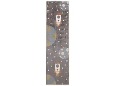 Nourison Astra Machine Washable Graphic Runner Area Rug NRASW06SKYBLRUN