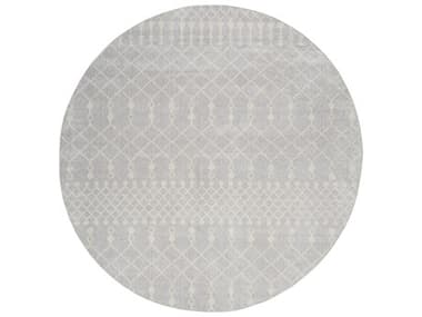 Nourison Astra Machine Washable Geometric Area Rug NRASW10GREYROU