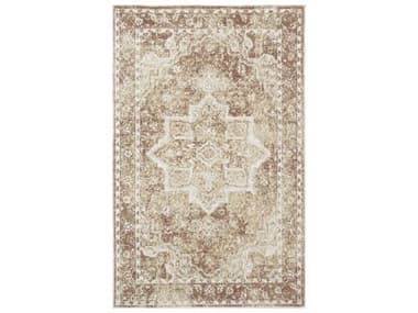 Nourison Astra Machine Washable Bordered Area Rug NRASW12RUST