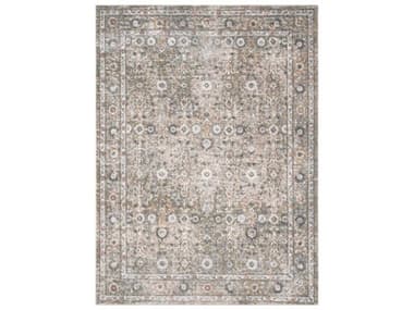 Nourison Astra Machine Washable Bordered Area Rug NRASW16GLDGYREC