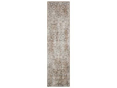 Nourison Astra Machine Washable Bordered Runner Area Rug NRASW16GLDGYRUN